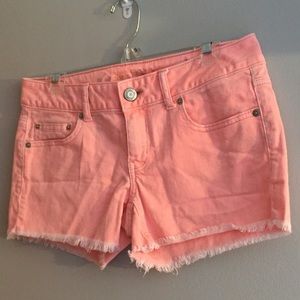 American Eagle orange/coral shorts size 8